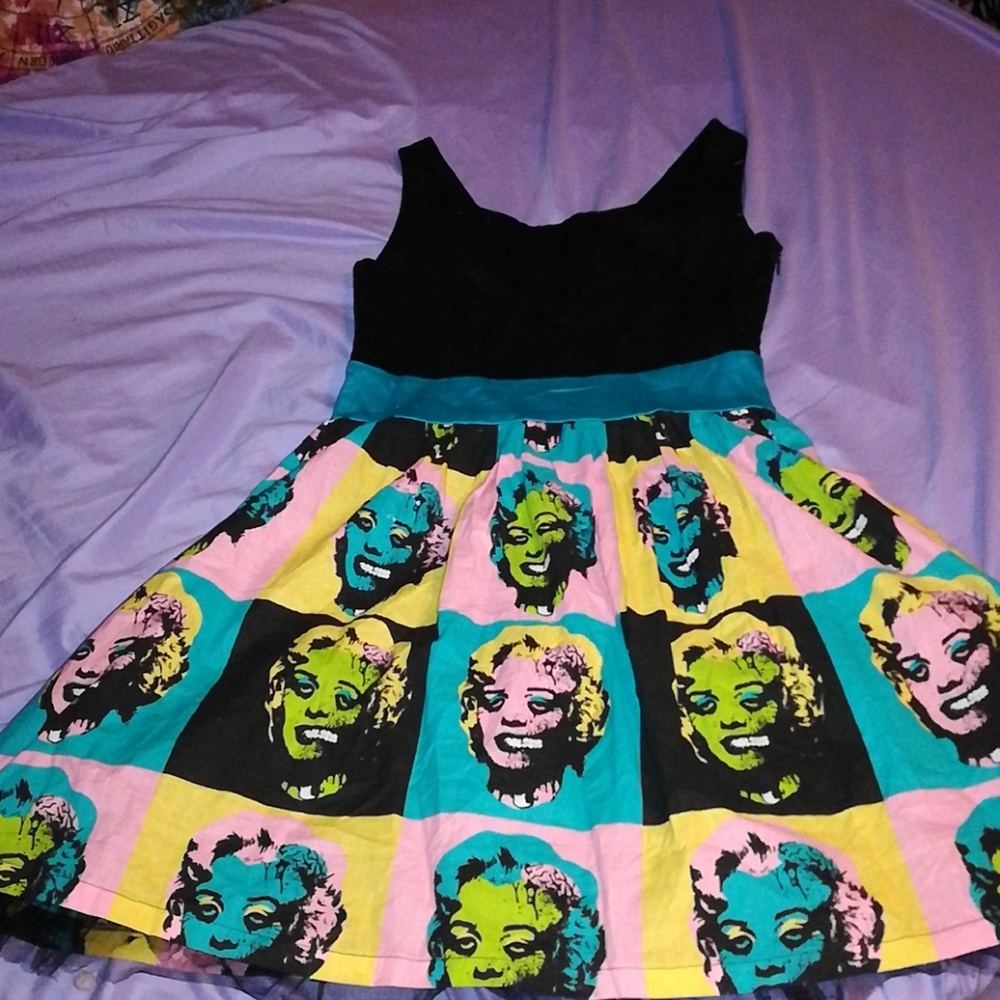 BRAND NEW TOO FAST ZOMBIE MARILYN MONROE POP DRESS